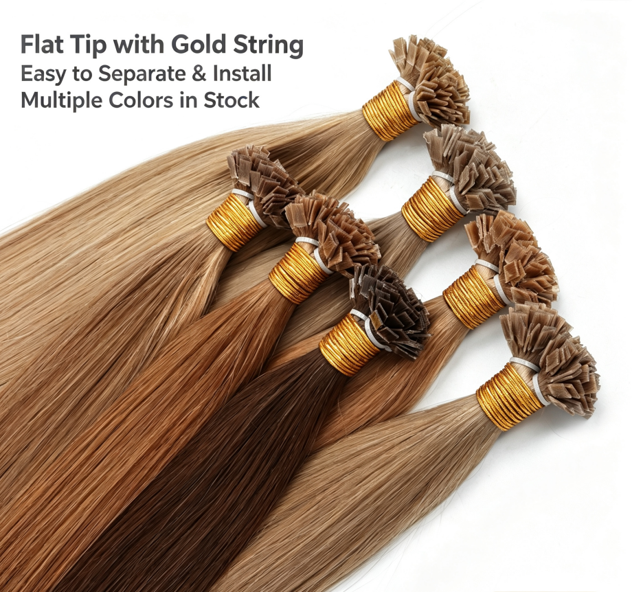 Flat-Tip Hair Extensions