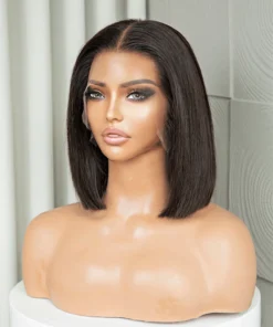 Alternative view of Kylie Human Hair Bob HD Lace Glueless Wig