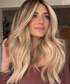 Blonde Ombre Thick 100% Real Human Hair Lace Wig