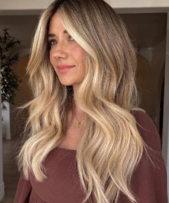 Alternative view of Blonde Ombre Thick 100% Real Human Hair Lace Wig