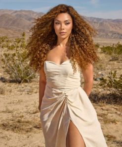Nahla HD Lace Wig Golden Balayage 3B Curly Human Hair Wig