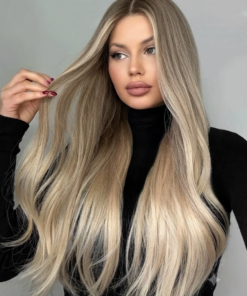 Vivian Blonde Human Hair Transparent HD Lace