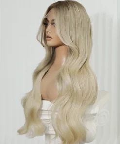 Alternative view of Brooklyn Bangs Buttery Blonde 180% Density