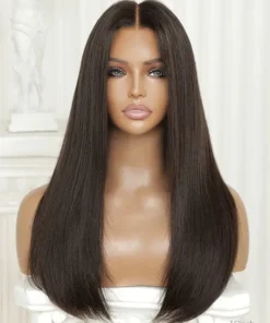 Alternative view of Viola Dark Brown Straight Hair Glueless